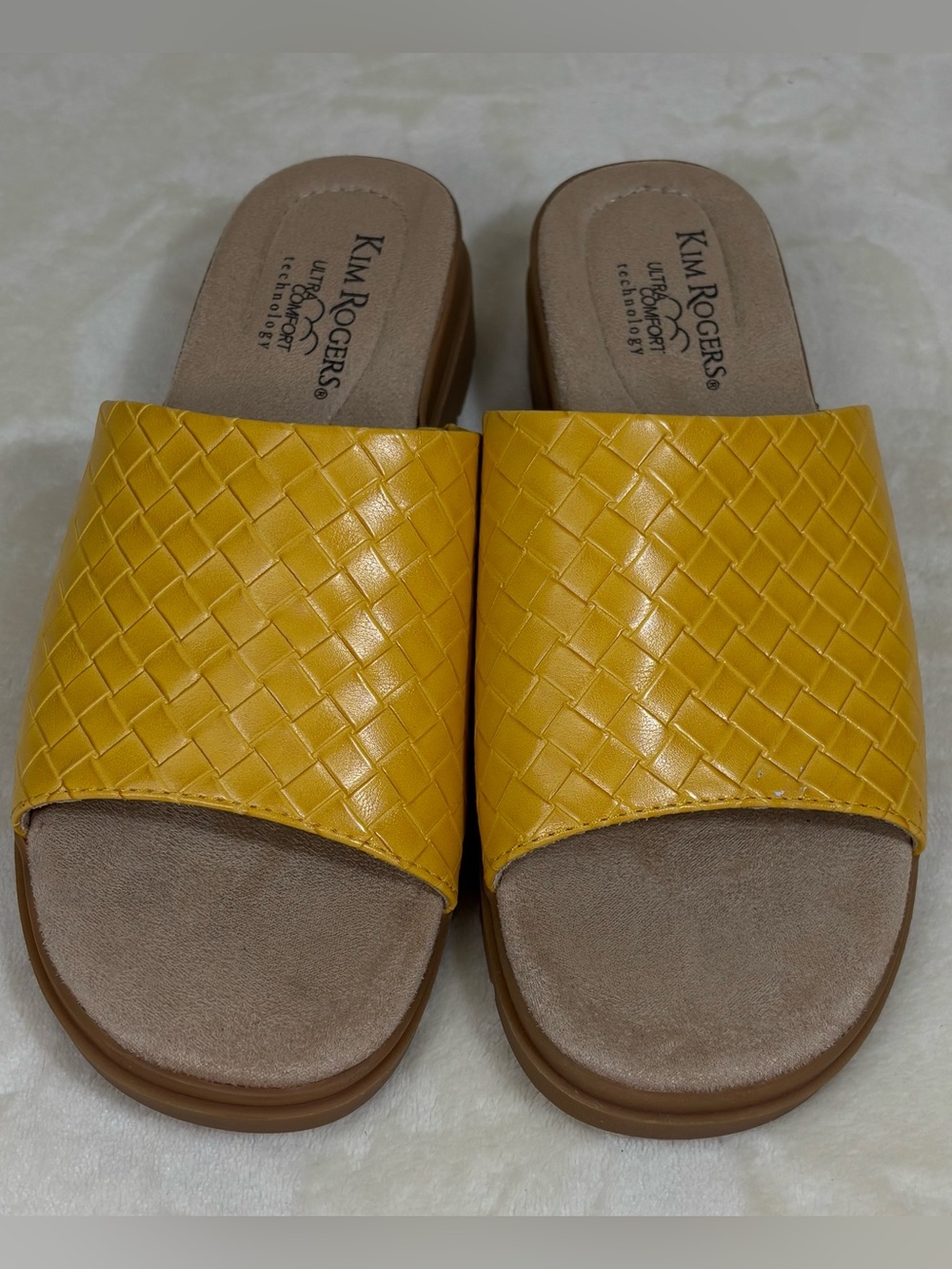 Kim Rogers Rabecky Women's Ultra Comfort Woven Style Yellow Wedge Size 8
